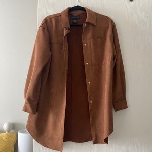 Suede button up